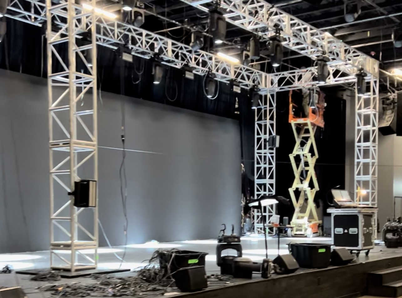 lighting rig install